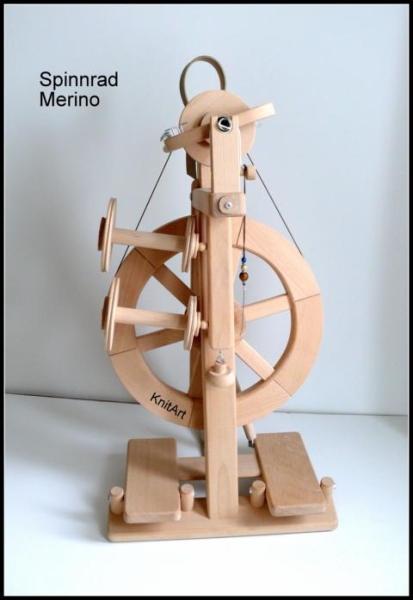 Spinnrad Merino - Doppelwipptritt - modifiziert - Neu